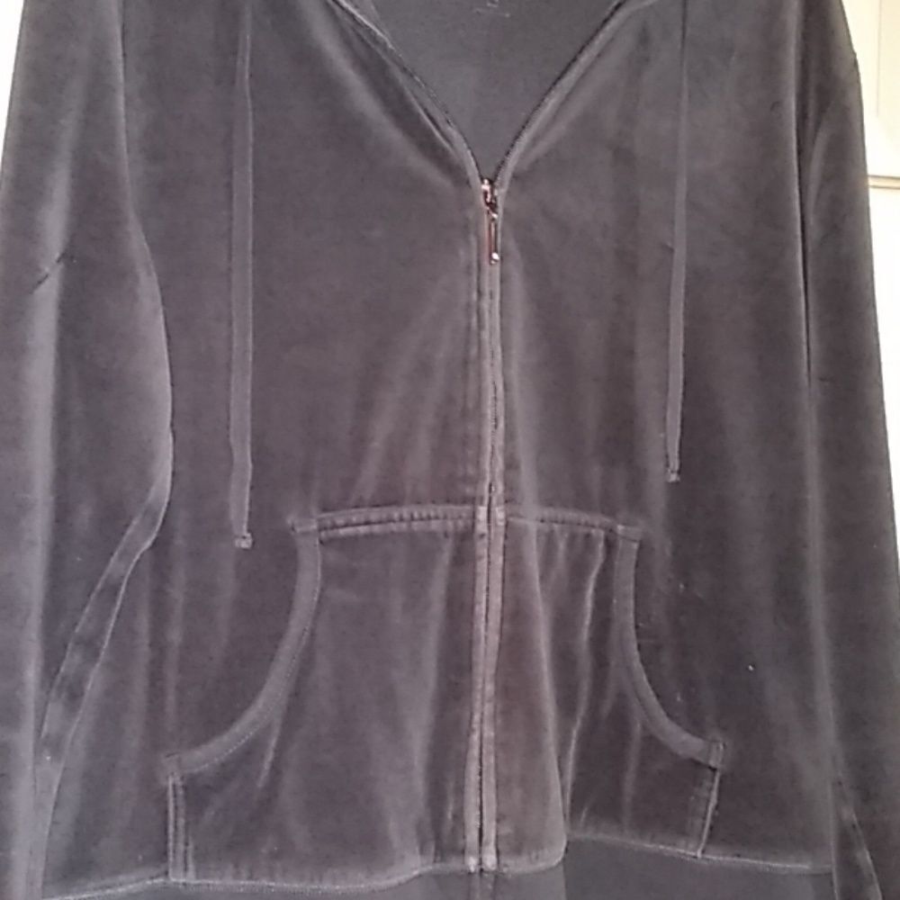 New York & Company Hoodie Women's XXL Pockets Zip Cotton Soft Stretchy Cozy - Picture 4 of 12